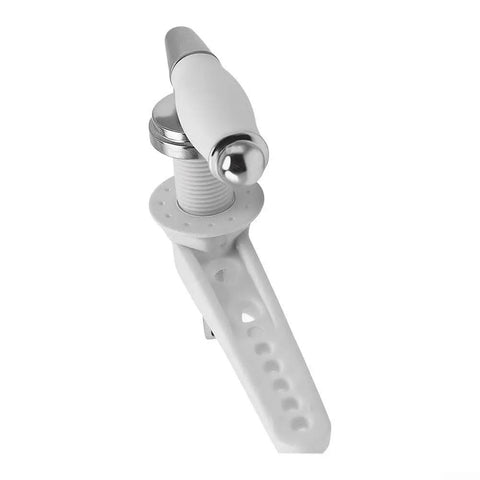 Chic Victorian Style Bathroom Flush Kit With Elegant White Ceramic Knob And Durable Zinc Alloy Arm For Loo Cistern Replacement, Perfect Dual Flush Handle Upgrade white toilet cistern handle