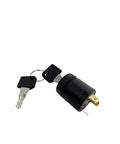 Ignition Switch For Forklift Replacement Part 7915492617 shown with two keys attached, heavy-duty design for excavators and forklifts