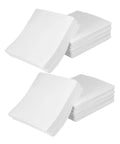 Heavy Duty 600 Count Dustless Lab Wipes For Camera Lenses And Precision Gear Oil Absorbent Cleanroom Cleaning Pads stacked in two groups.