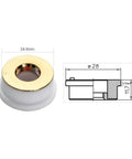 Ceramic Ring Nozzle Set 28mm Diameter For Fiber Laser Cutting Head 5 Pieces Insulated For 500 To 6000W Machines With High Conductivity