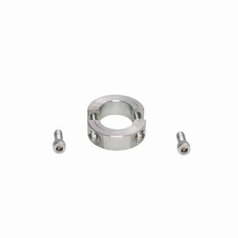 Three Quarter Inch Bore Rugged Double Split Clamp On Shaft Collars, Four Pack, 304 Stainless Steel, One And One Half Inch