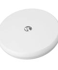 Premium 10 Inch Electric Rotating Display Stand With Bright LED Lights And Zero Noise Motorized Turntable white top view.