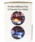 Multi Purpose Vehicle Fire Extinguisher Keep Your Rig Locked Down With This Compact Emergency Flame Suppressor built for engine flare ups on packaging.