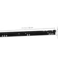 Two Sets Soft Close Bottom Mount Drawer Slides, Heavy Duty Iron Rails, Quiet Smooth Sliding Hardware For Kitchen Cabinets, 11.7 in
