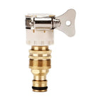 5 Pack Hose Barb Connector Brass Water Pipe Fittings for Garden Hose adapter on white background