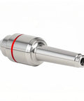 Eumtenr MT2 live center, 2MT Morse taper, chrome-plated steel, side view
