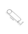 Heavy Duty Stainless Steel Locking Clamp Pins For Machinery Automotive Aerospace, 20 Pack Quick Release Spring Pin safety clip, 2.95in size.
