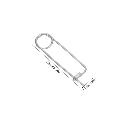 Heavy Duty Stainless Steel Locking Clamp Pins For Machinery Automotive Aerospace, 20 Pack Quick Release Spring Pin safety clip, 2.95in size.