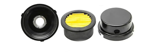 Air Compressor Silencer And Intake Filter With 12.5 mm Thread And One Quarter Inch Pt Mount Metal Muffler Replacement Part shown in parts