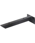Hella Sturdy Heavy Duty Wall Mounted Shelf Brackets Iron Metal Shelving Supports Rust Proof Storage Braces for DIY setup view from side