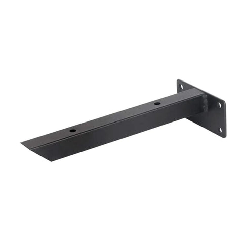 Hella Sturdy Heavy Duty Wall Mounted Shelf Brackets Iron Metal Shelving Supports Rust Proof Storage Braces for DIY setup view from side