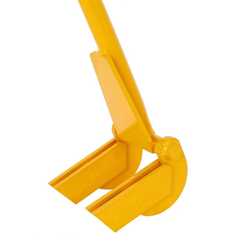Heavy Duty Pallet Breaker Tool With 43 Inch Handle For Easy Pallet Disassembly And Deck Board Removal, Multi Purpose Pallet Lifter For DIY Projects And Reclaimed Wood From Standard Pallets, yellow steel head