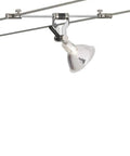 K-Pivot 5.5 Inch Kable Lite Low Voltage MR16 Lamp Head Satin Nickel Finish, 220 Degree Swivel