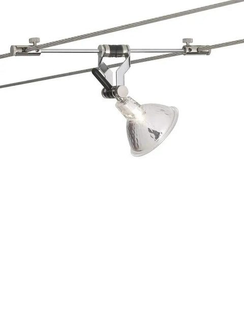 K-Pivot 5.5 Inch Kable Lite Low Voltage MR16 Lamp Head Satin Nickel Finish, 220 Degree Swivel