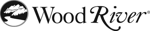 Wood River logo featuring mountain and river design symbol.