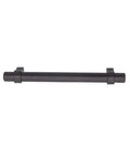 Flat Black Straight Bar Cabinet Handles Set 6.63 Inch Length With 5 Inch Hole Center No Fuss Pro Kitchen Cabinet Pulls