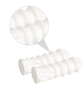 Top Shelf Anti Static Fingertip Protectors White Latex Finger Cots No Sweat Safety Gloves for Electronics Repair close-up view.