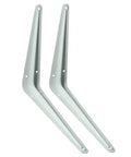 Two Hundred Pack Built Like A Tank White Shelf Brackets Heavy Duty London Style Wall Mounts For Diy Organization Garage Shed Storage Reinforced Corner Supports, sturdy angled design