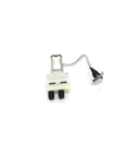 Top Shelf Water Tank Pump Motor For Robot Vacuums Dope Replacement Spare Part Compatible With Roidmi Eve Plus Systems, white motor with two outlets.
