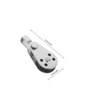 4 Piece Stainless Steel Boat Pulley Blocks Heavy Duty Kayak Sailing Hardware With Bearing Rope Pulleys And Wheel System For Marine Use
