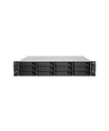 Heavy Duty Rackmount JBOD Enclosure Packing Twelve Roomy 3.5 Inch Drive Slots With Rock Solid Redundant PSU Serving Blazing Fast USB 3.2 Type C Speeds For Worry Free Storage Upgrades - front view of a 12 bay disk array