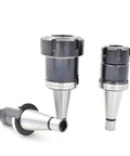 Top Tier NT40 ER20 Tool Holder Made From Tough 20CrMnTi Steel For CNC Milling With Super Precision And Durable Performance For Heavy Duty Lathe Work, showcasing different sizes.