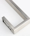 Close-up of Beefy Wall Mounted Towel Bar 30 Inch in Brushed Nickel Finish, Thickened SUS304 Stainless Steel with Square Base, Concealed Screws
