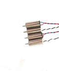 8520 Coreless Brushed Micro Motor Set with 8.5x20mm motors for micro quadcopters shown in side view