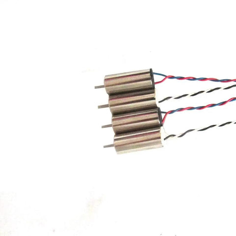 8520 Coreless Brushed Micro Motor Set with 8.5x20mm motors for micro quadcopters shown in side view