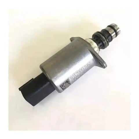 Heavy Duty Grind Proportional Solenoid Valve For Excavator 1017969 24 Volt Hydraulic Control Relay With Black Plug, metal body and connector.