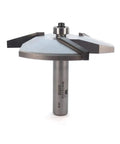 Carbide Tipped Large Raised Panel Router Bit With Three And Three Eighths Inch Diameter shown with 1/2 inch shank and cutting wings