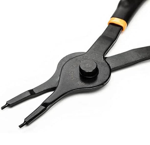 12 Piece Snap Ring Pliers Set With Straight, 45 Degree And 90 Degree Jaws For Deep Access And Clear Line Of Sight, Pro Grade Fixed Tip