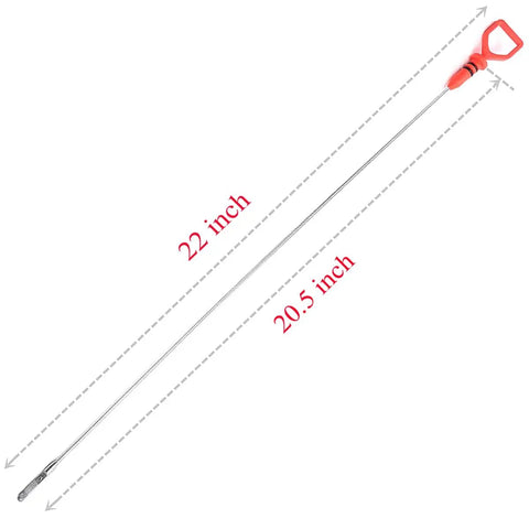 Engine Oil Dipstick Replacement 15650RCAA02, 22-inch with red handle, fits Honda/Acura 2003-2018, smooth fit