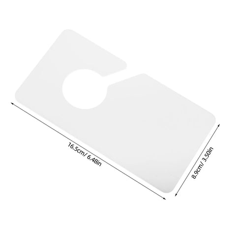 20 Pack Closet Dividers for Hanging Clothes Rectangle Thick Rigid Plastic 6.5x3.5 Inches Clear Garment Rack Dividers for Easy Size Organization and Retail Displays, 16.5x8.9 cm
