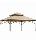 Durable 350 Denier Beige Replacement Canopy Top for Summer Veranda 10 X 10 Gazebo Models L-GZ093PST G-GZ093PST TGZ093 Custom Fit