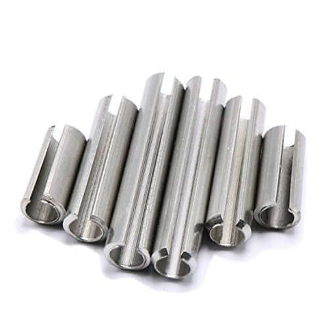 Heavy Duty Workhorse 304 Stainless Steel M2 And M2.5 Slotted Spring Pin Kit, 300Pcs With M2x6, 8, 10, 12, 16 And M2.5 Sizes, Chamfered Ends