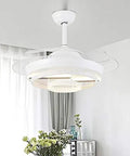 Top Tier 42 Inch Ceiling Fan With Bright Led Lights And Remote Control Sleek Nordic Design in modern living room.