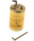 Premium Heavy Duty All Alloy Brass Oil Cane Paired With Tough Leather Bellow Pump For Precision Welding And Metal Fab Garage Shop Everyday Maintenance Staple, showing brass oil cane with metal tip.