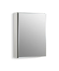 Frameless Bathroom Mirror Medicine Cabinet With All-In-One Adjustable Shelves, Single Door, Rectangular Beveled Edge Frame, Recessed Or Surface Mount, 20 In W By 26 In H, Full Overlay Door, Easy Access Storage