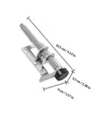 Built Tough Heavy Duty Adjustable Cabinet Leveling Feet For Steel Furniture Legs With dimensions for easy installation.