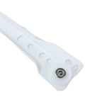 One Piece Drawer Runners Slides With Hidden Roller Bearing White Drawer Slides For Ultra Smooth Quiet Open And Close Durable Track