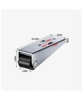 Heavy Duty 2 Pack Low Profile Anti Sag Gate Support Rollers With Sealed Ball Bearings side view with dimensions labeled.