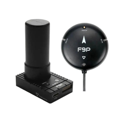 F9P GNSS Module For FPV Drones With Rover Lite Helical And Base Multi GNSS Support, showing compact design and components.