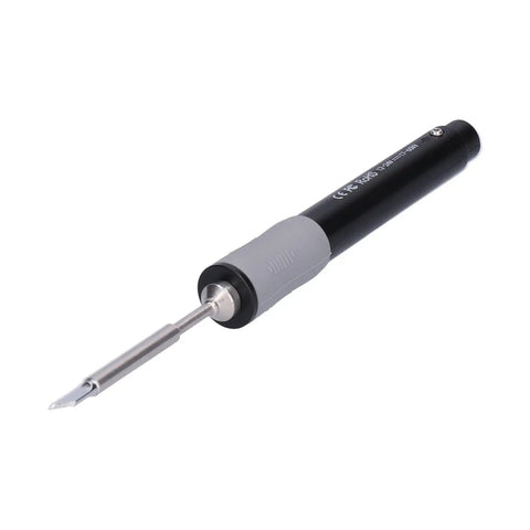 Hot New Type C Soldering Iron Kit For Pros And DIY Geeks With Power Adapter For Circuit Board Repair, close-up view of soldering tip.
