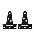 2 Pack Adjustable T Shape Door Hinges 2 Inch Iron Light Duty Shed Hinges Quiet Close Durable Steel