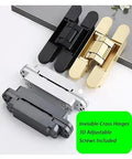 Heavy Duty Concealed Door Hinge Rock Solid Zero Gap Flush Mount For Wood And Folding Doors 180 Degree Silent Smooth Operator