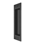 8-Inch Recessed Door Pull Pocket Handle Matte Black For Sliding Barn Doors Closets And Bifold Doors Durable Carbon Steel Finish