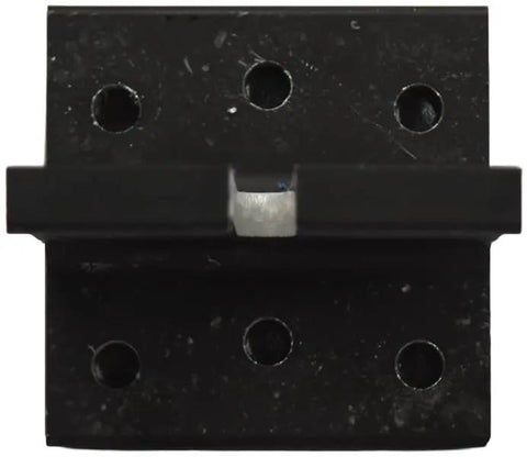 No Sweat Solar Panel Roof Mount Feet For Composition Shingles Comes With Stainless Screws Smooth Sail PV Module Racking Kit Pack Of Ten, black mounting bracket top view.