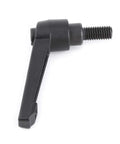 Kickass M8 Clamping Lever and Adjustable Toggle Handle Knobs featuring Quick Release Return Spring, black metal construction.