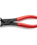 End Cut Pliers For Wire Cutting And Twisting With Induction Hardened Cutting Edges 61 HRC Heavy Duty Binding Wire Cutter Made In Germany For Precision Work 68 01 160 with red handles